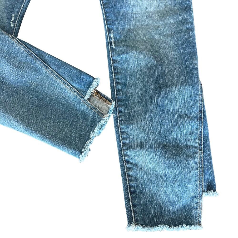 NWT FRAME Le High Skinny Jeans Brummel Wash High Rise Raw Step Hem Size 31 - Picture 13 of 13